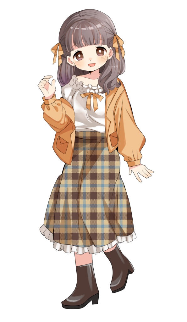 立ち絵素材☆★秋コーデ娘