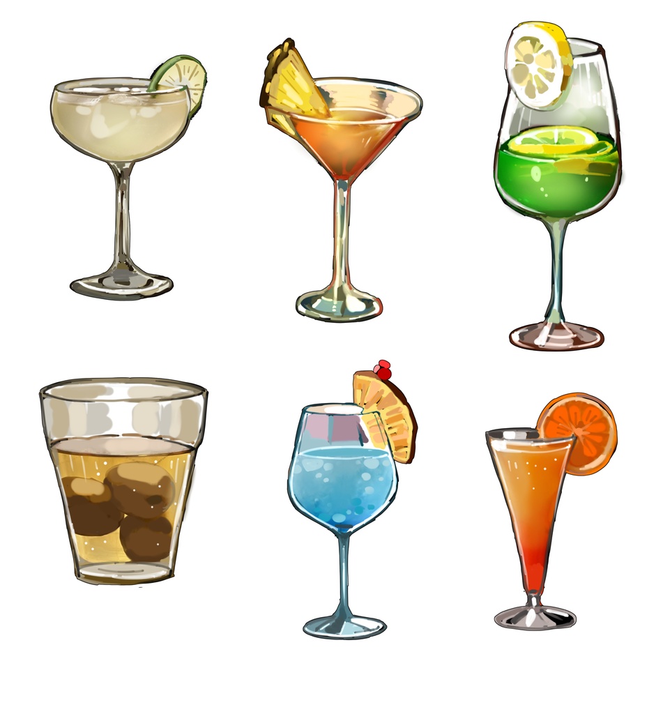 おしゃれなお酒素材