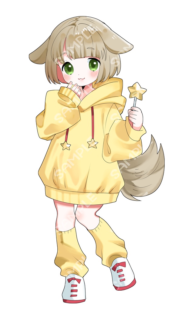 立ち絵素材☆★犬耳娘