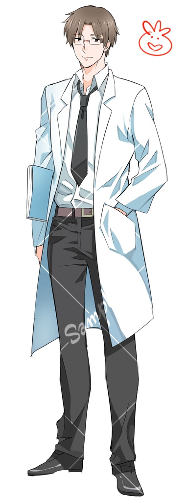 立ち絵素材☆★穏やかな医者