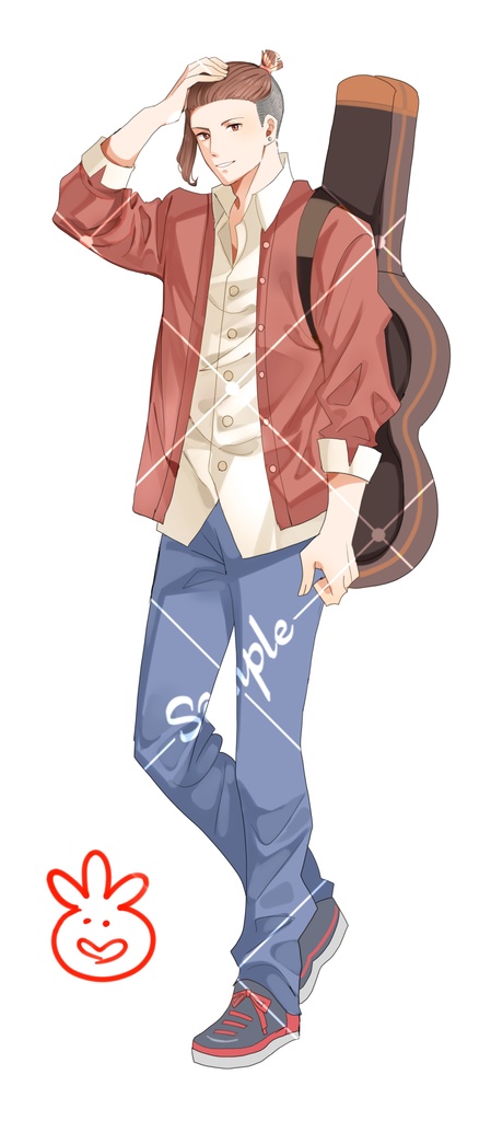 立ち絵素材☆★チャラいバンド男