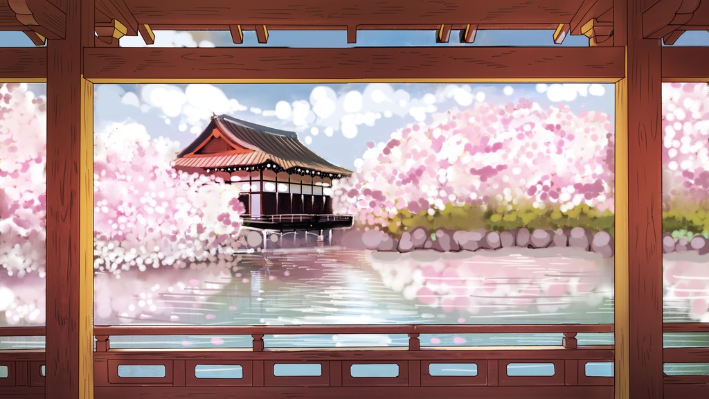 桜の庭