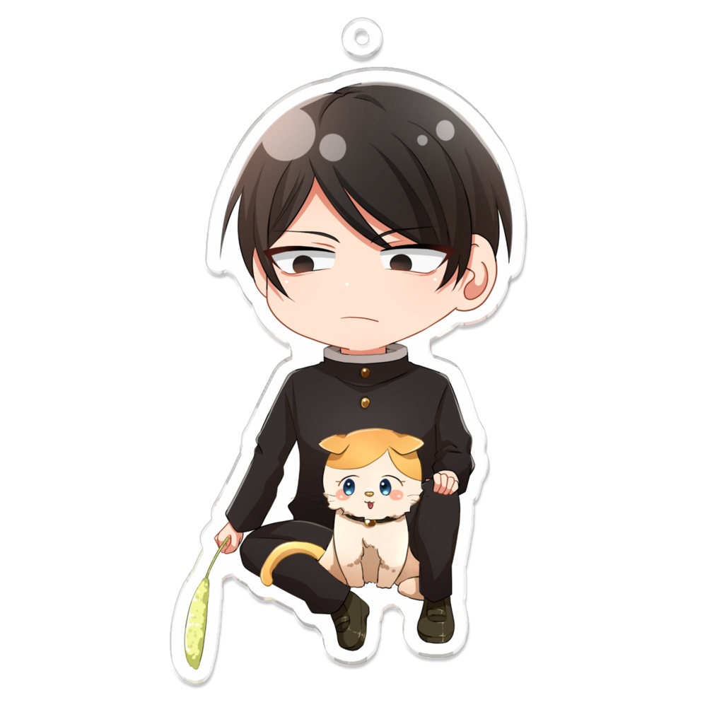 純と守猫のキーホルダー