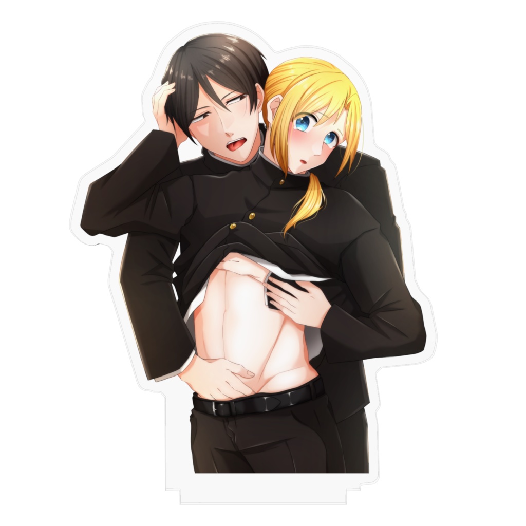 ちょっとえっちな純と守のアクリルフィギュア