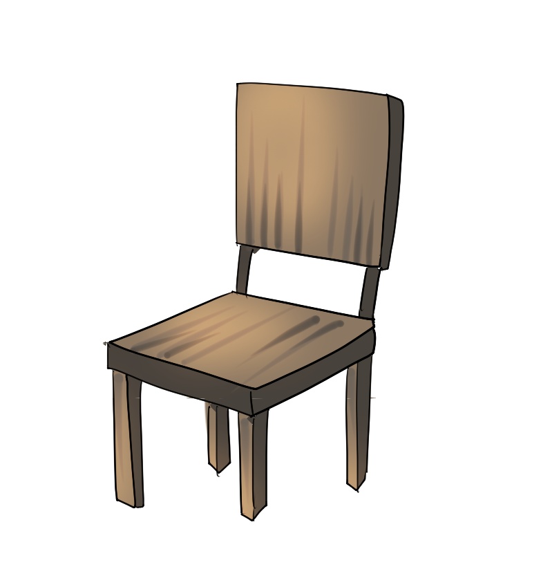 TRPG用白い部屋と家具素材