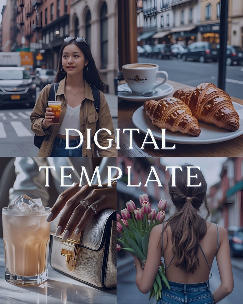 Digital Template Brown 【Canva】