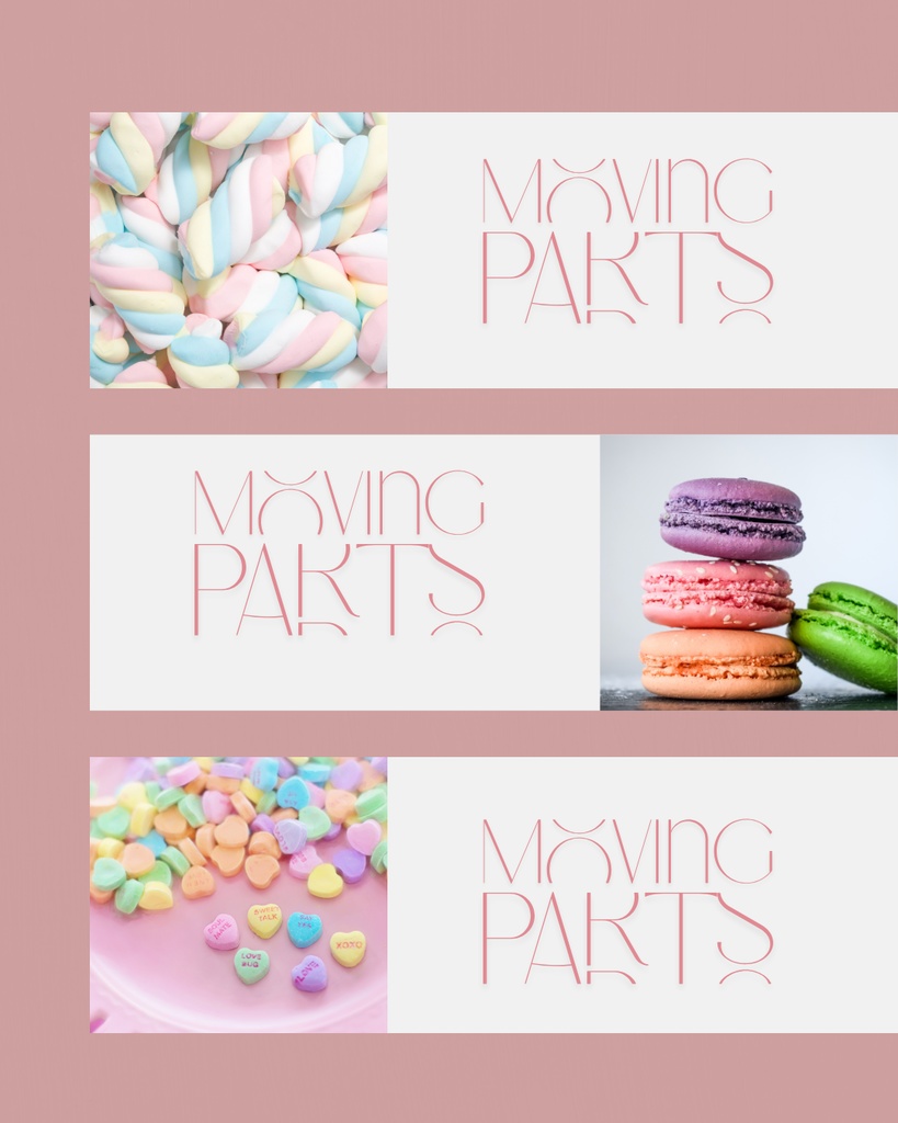 SOCIAL POSTS Pink【Canva】