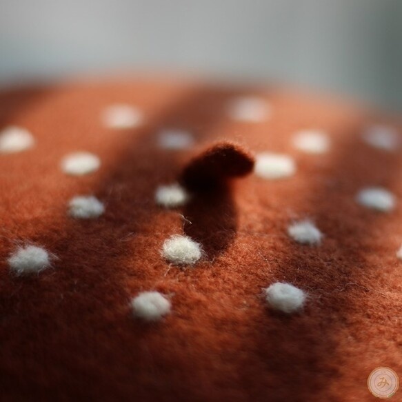 ニホンジカ羊毛ベレー帽