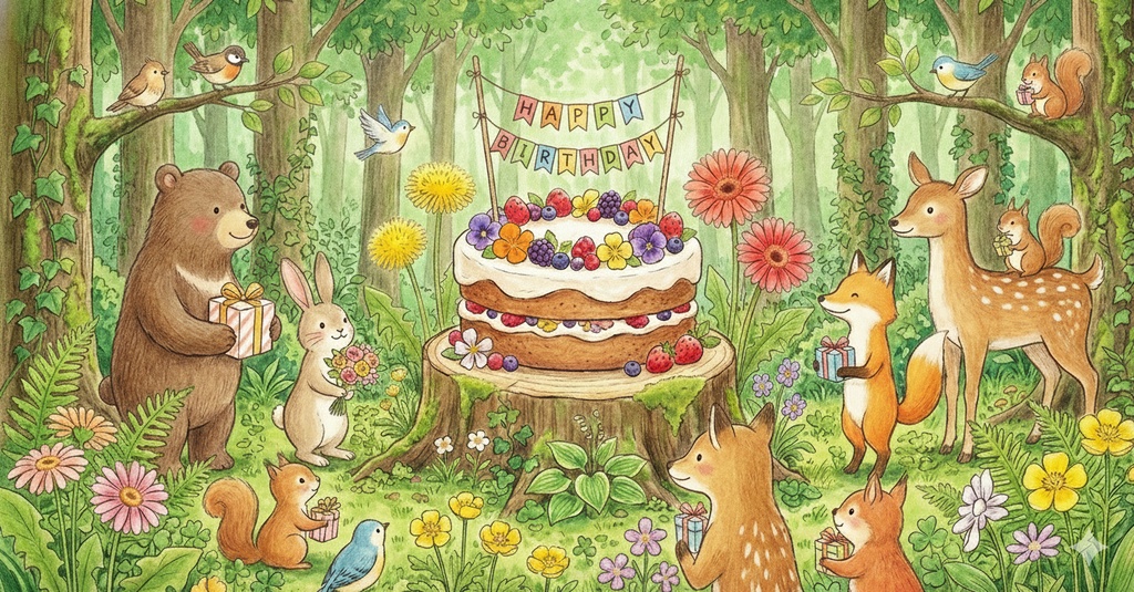 森のバースデーパーティー