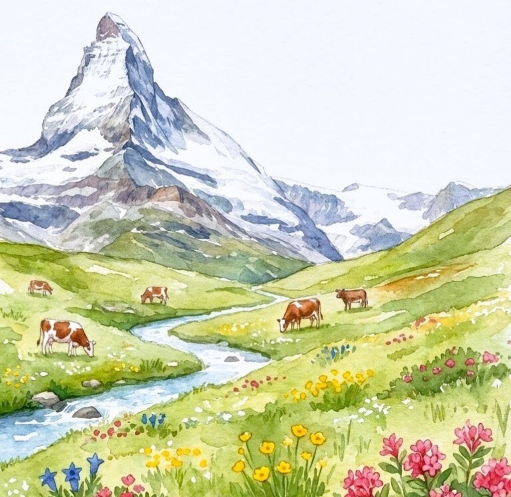 高原に流れる静かな時間