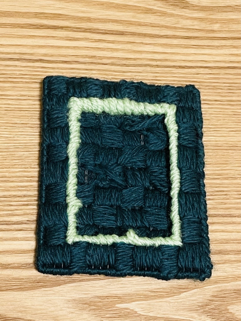 B6カードケース 毛糸デコ