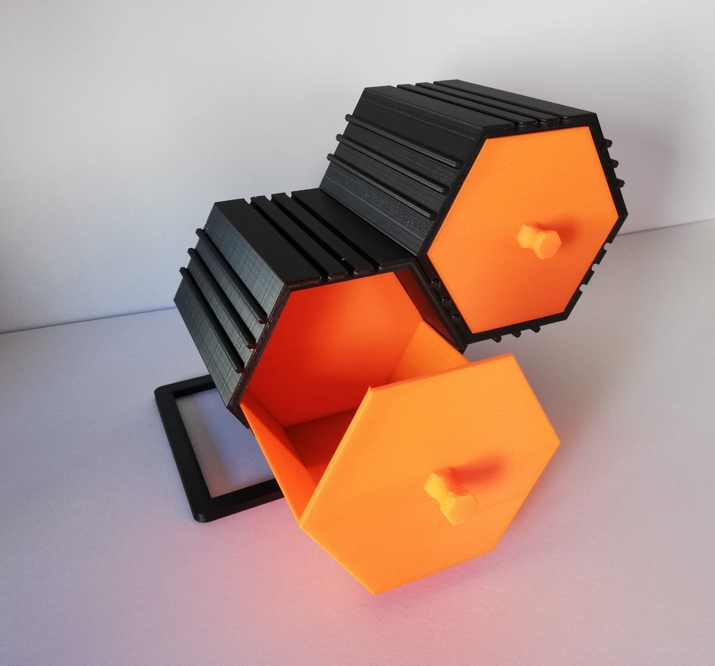 4 六角型小物入れ 組み立て オリジナル ハンドメイド 3Dプリンター