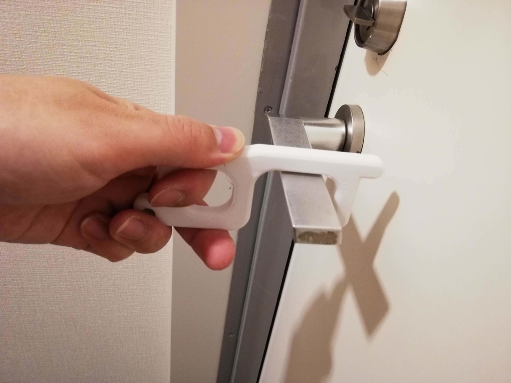 #6 ドアオープナーコロナ対策 3Dプリンター製 ハンドメイド