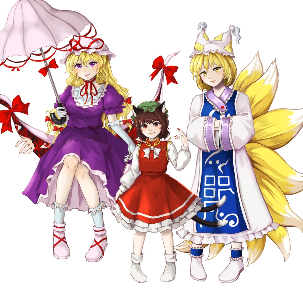 【無料】東方妖々夢キャラの立ち絵素材【Free】