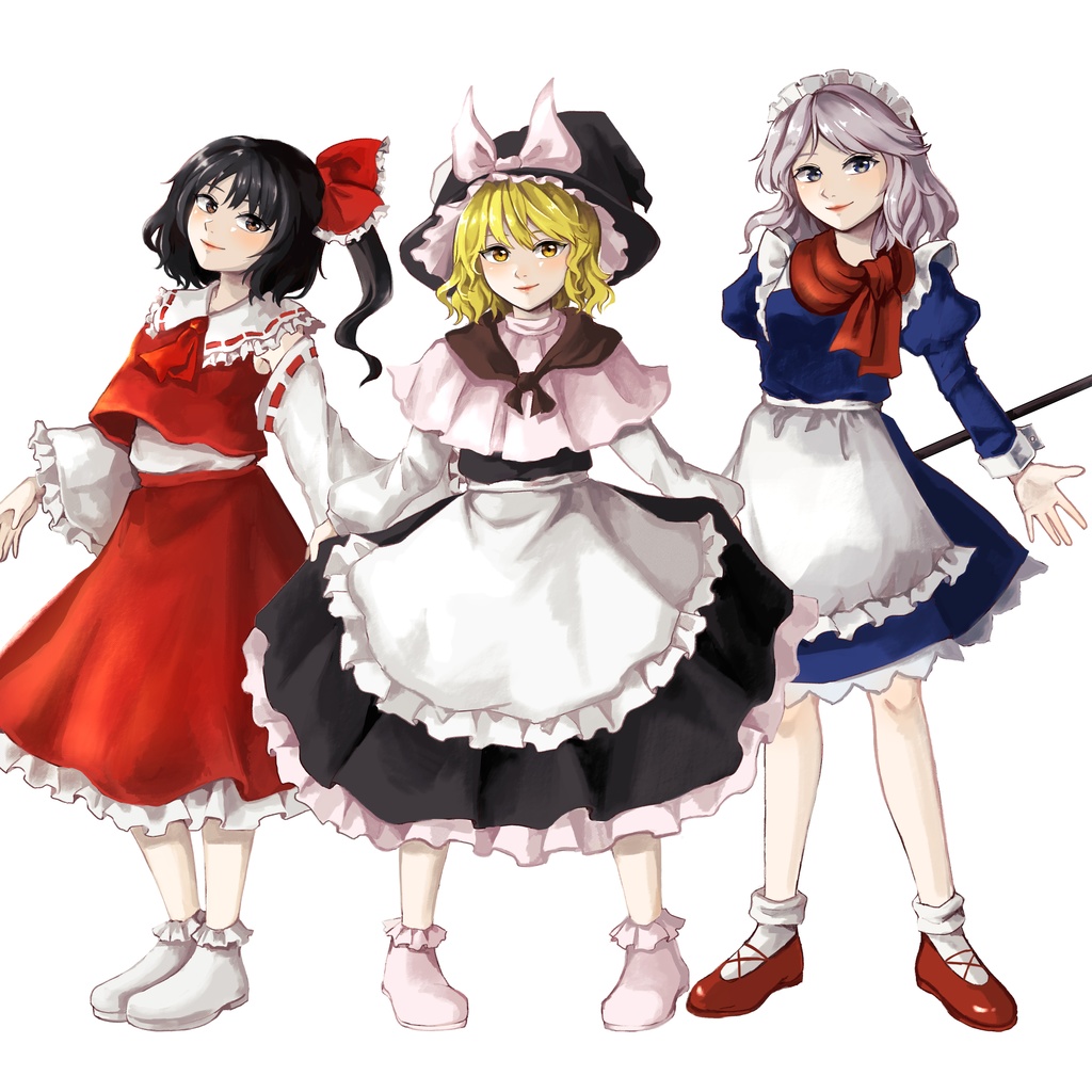 【無料】東方妖々夢キャラの立ち絵素材【Free】