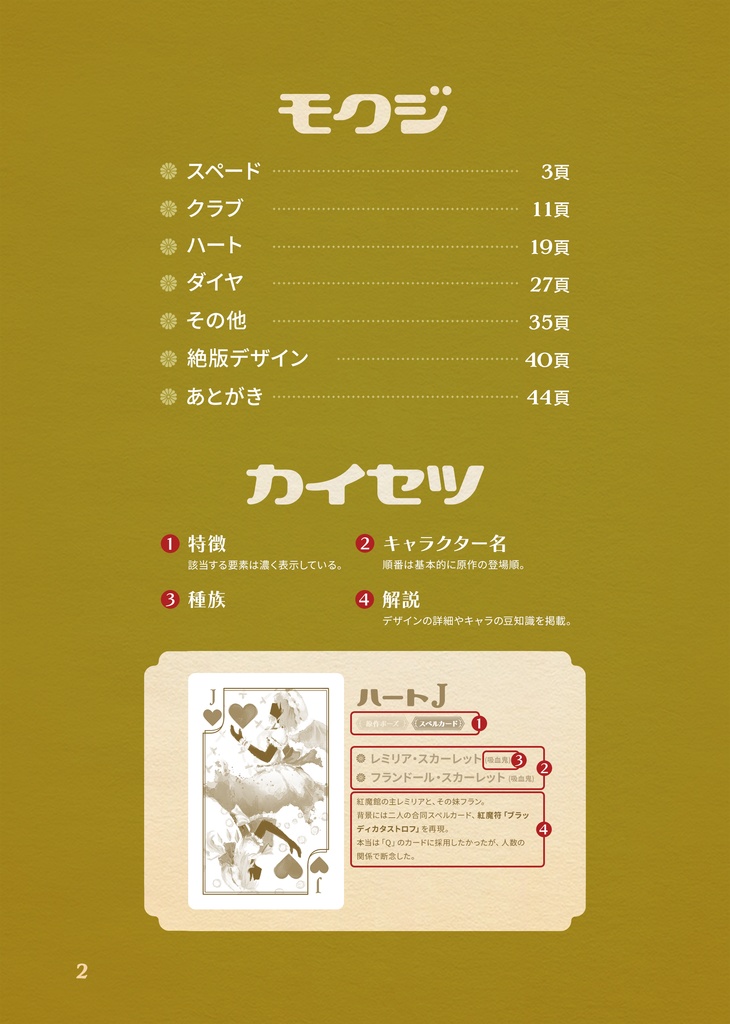 東方影絵トランプ設定資料集