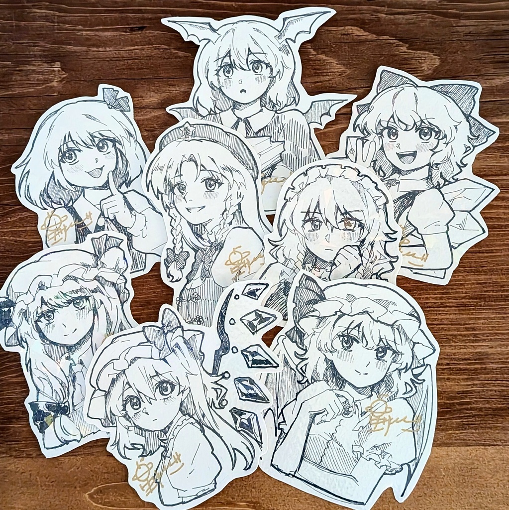 【東方】手描きミニ原画