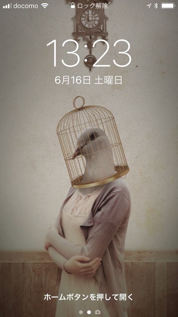 【無料】オリジナルデザイン壁紙【鹿さん/鳥さん/キリンさん】