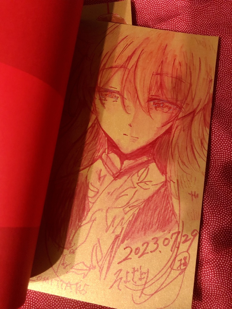 白金の国-戯画-(らくがき本)直筆イラスト付+メガネクリーナー(在庫状況により変動)とペーパー二種のおまけ