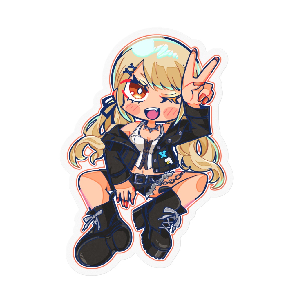 【非公式】ぶいすぽっ! 神成きゅぴクリアダイカットステッカー 2024BD