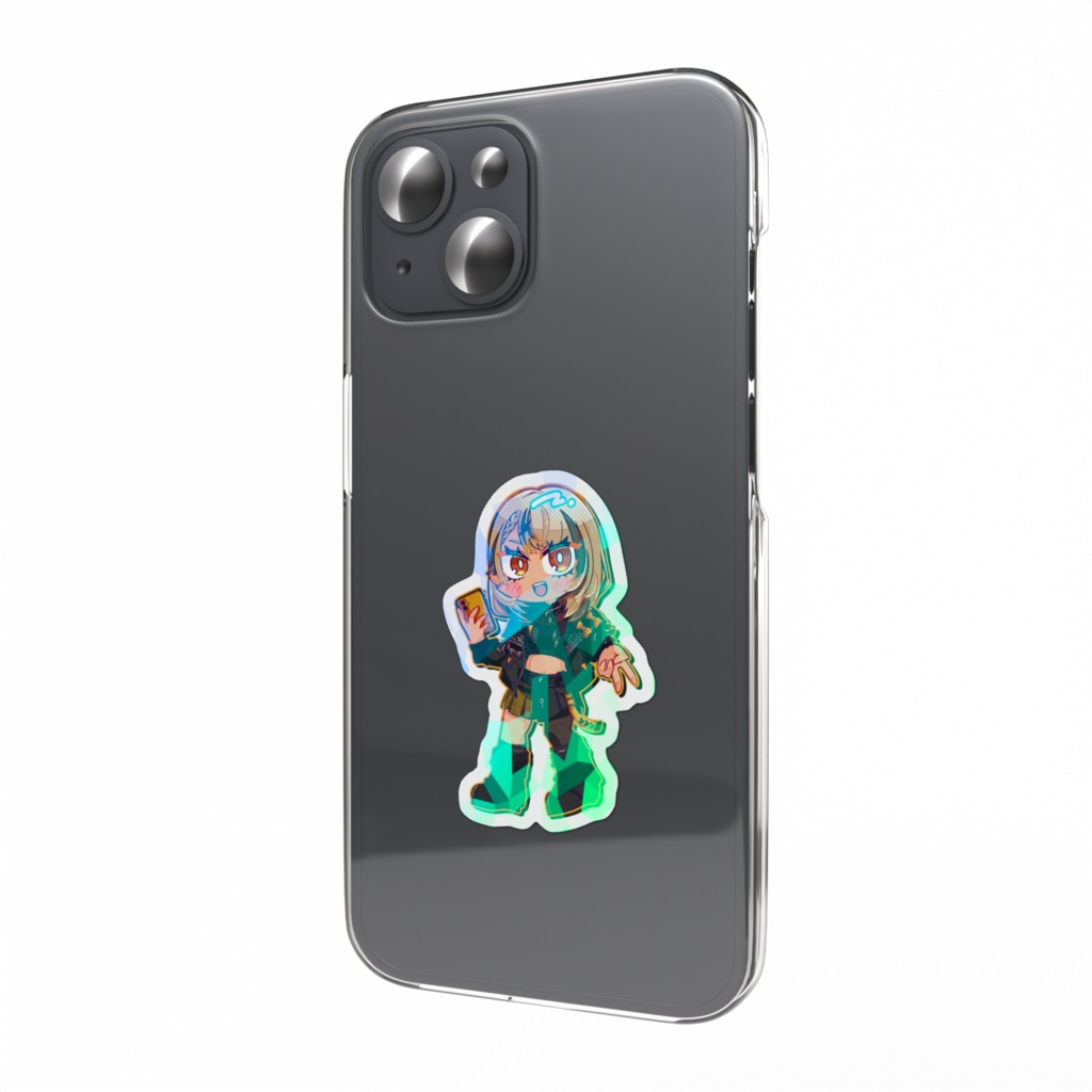 【非公式】ぶいすぽっ! 神成きゅぴダイカットオーロラステッカー新衣装