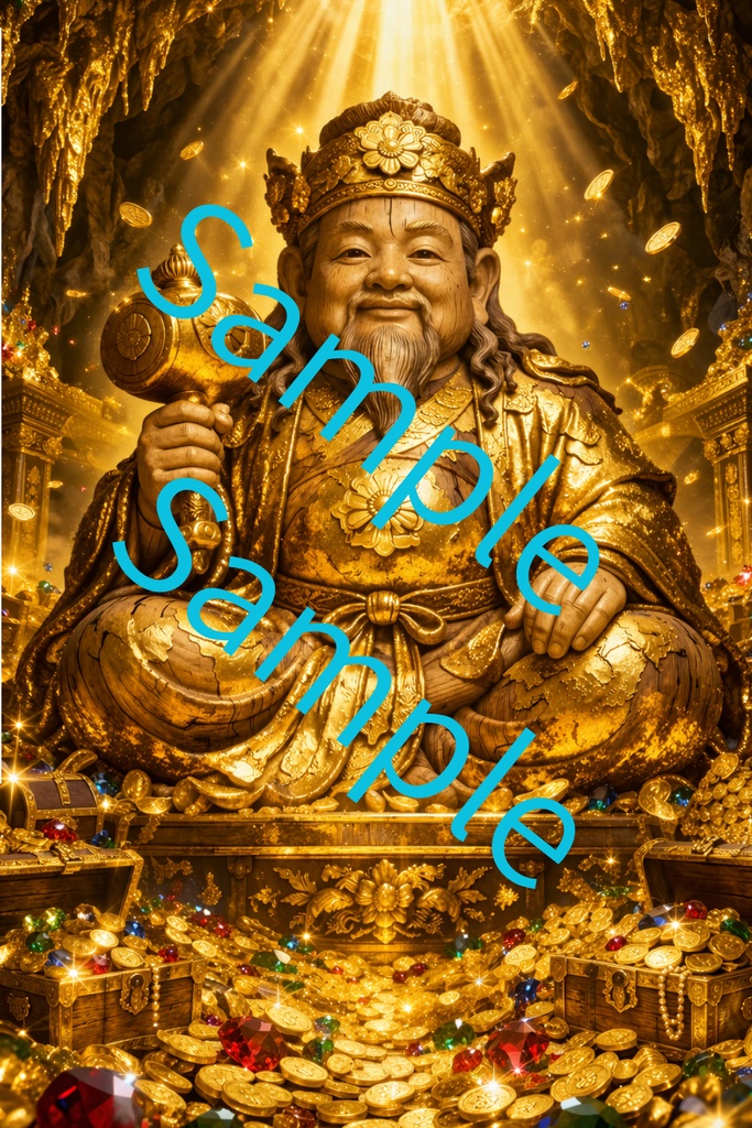 金色の大黒天座像