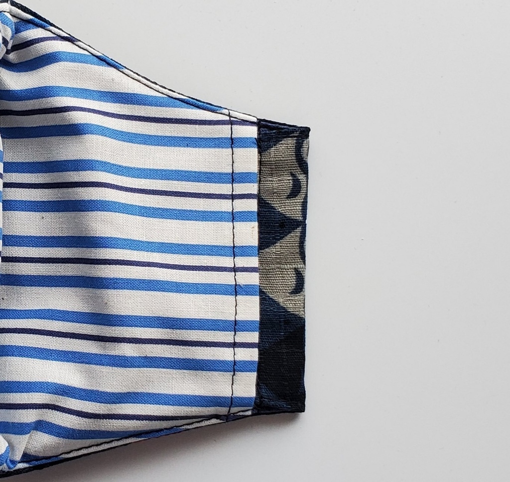 大人用布マスク【千鳥/紺】和柄 かわいい 綿100%