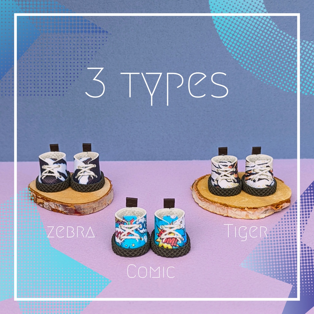 柄物お靴【ぬい用小物】