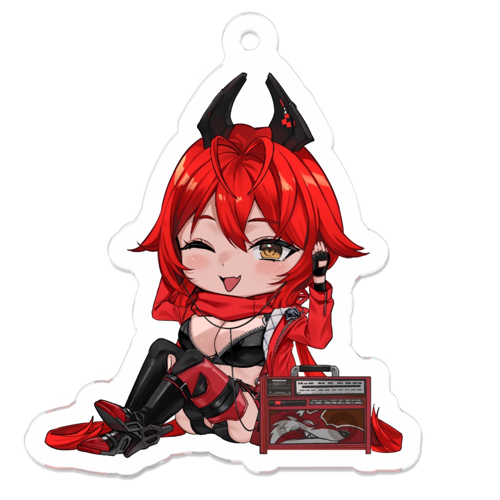 【勝利の女神:NIKKE】アクキー版50mm ちょこんとメガニケ-レッドフード(A/B)【非公式】