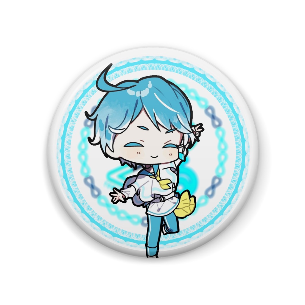 ちびみなせ缶バッチ 微笑みver.