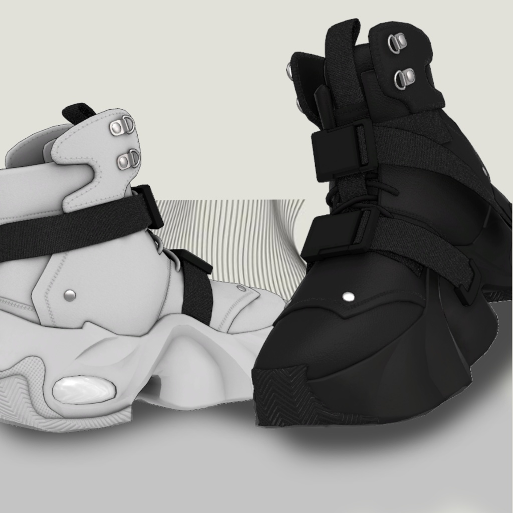 Techスニーカー 3Dモデル【VRChat対応/10アバター】