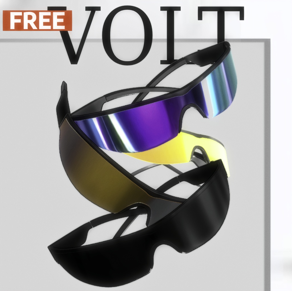 【FREE】サングラス 3Dモデル【VRChat対応】