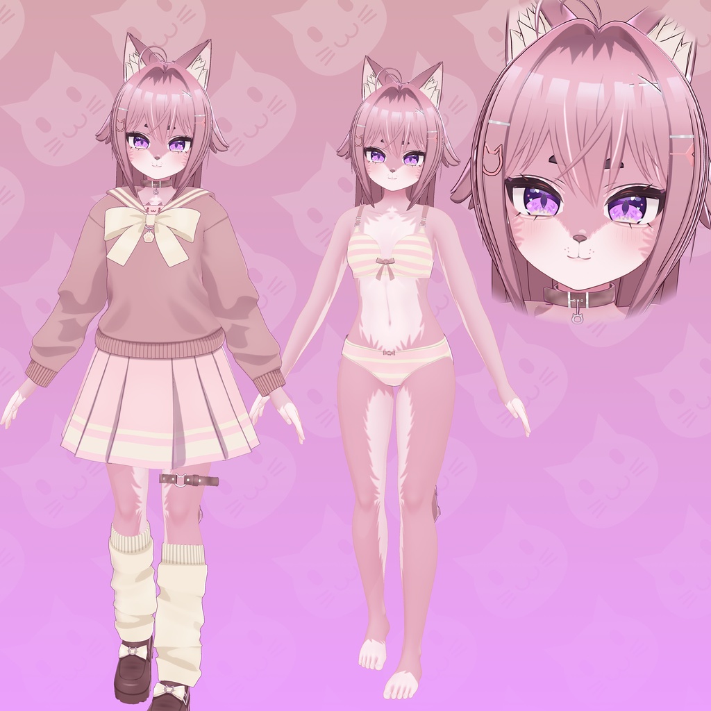 「Anzu / あんず 」-オリジナル3Dモデル-