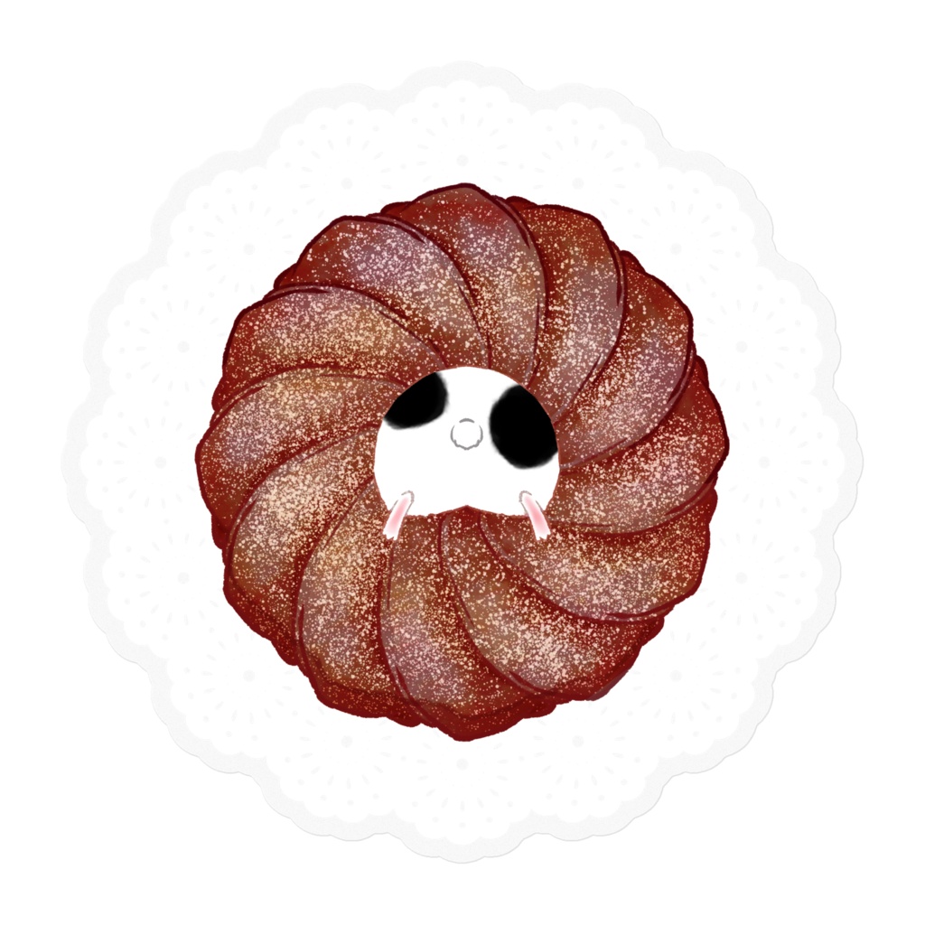 🐹🍩【ステッカー】パンダハム×ショコラフレンチ