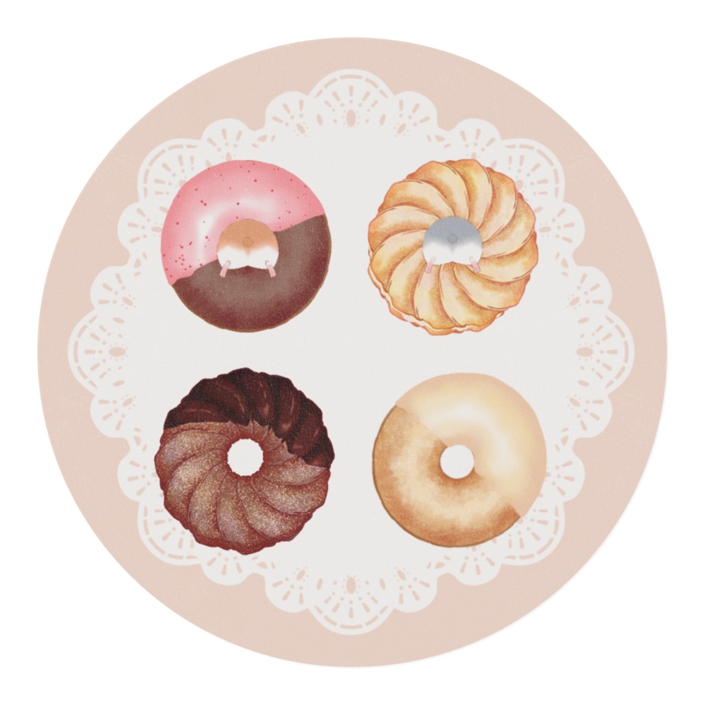 🐹🍩【マステ】ハムケツドーナツ