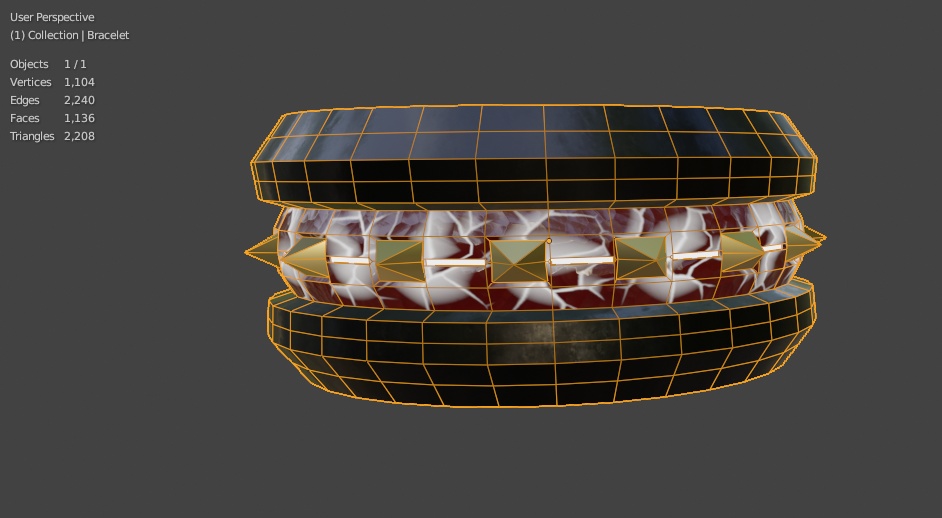 Spiked Bracelet (Free Asset)