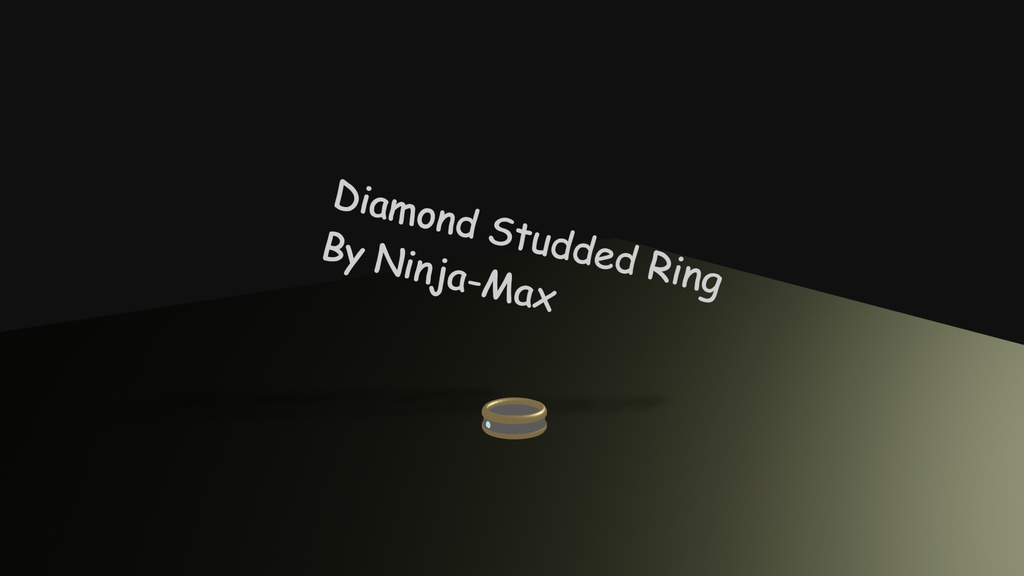 Diamond Studded Ring (Free Asset)