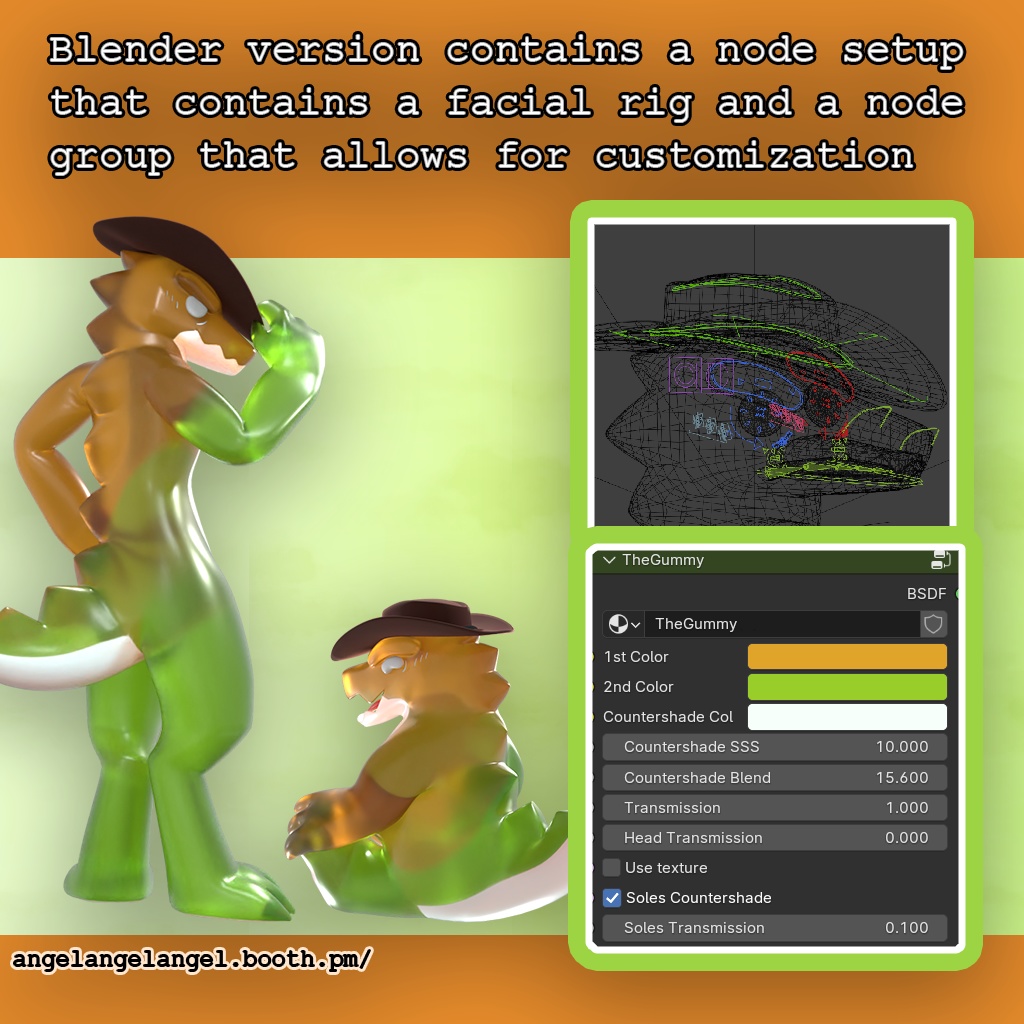 GUMMYCROCS [VRC + Blender] - ANGEL INDUSTRIES - 2/7