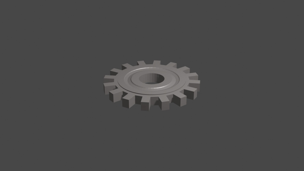 【3Dモデル】歯車_クランク_ver_1.00