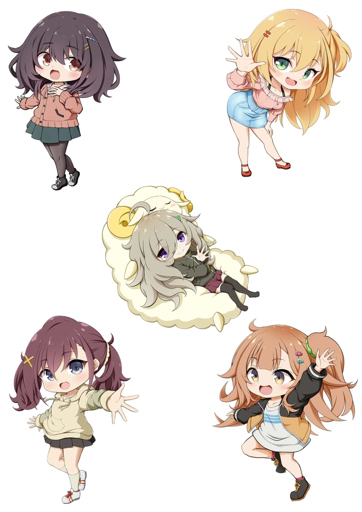 日々めしステッカー