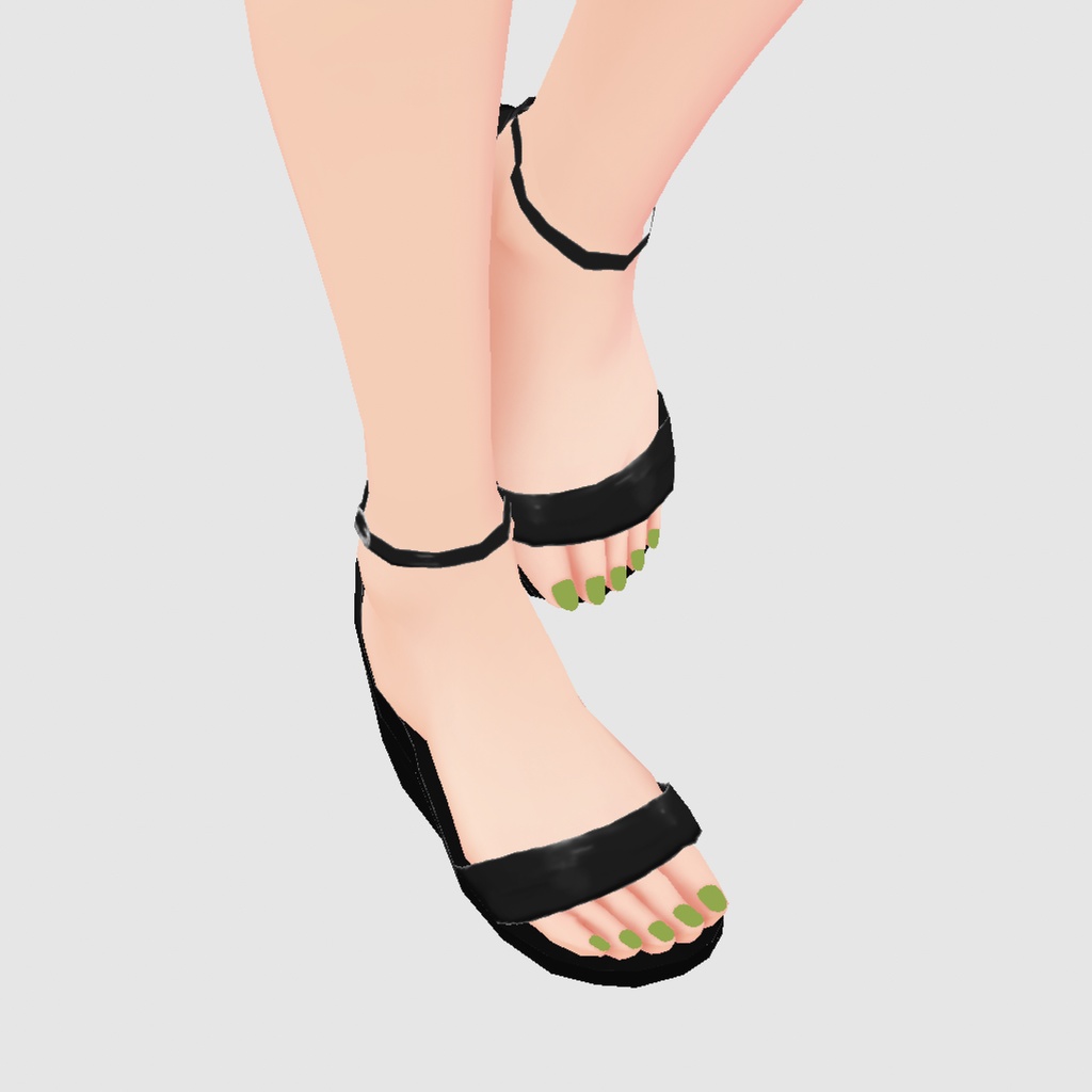 【vroid】ウェッジソールサンダル