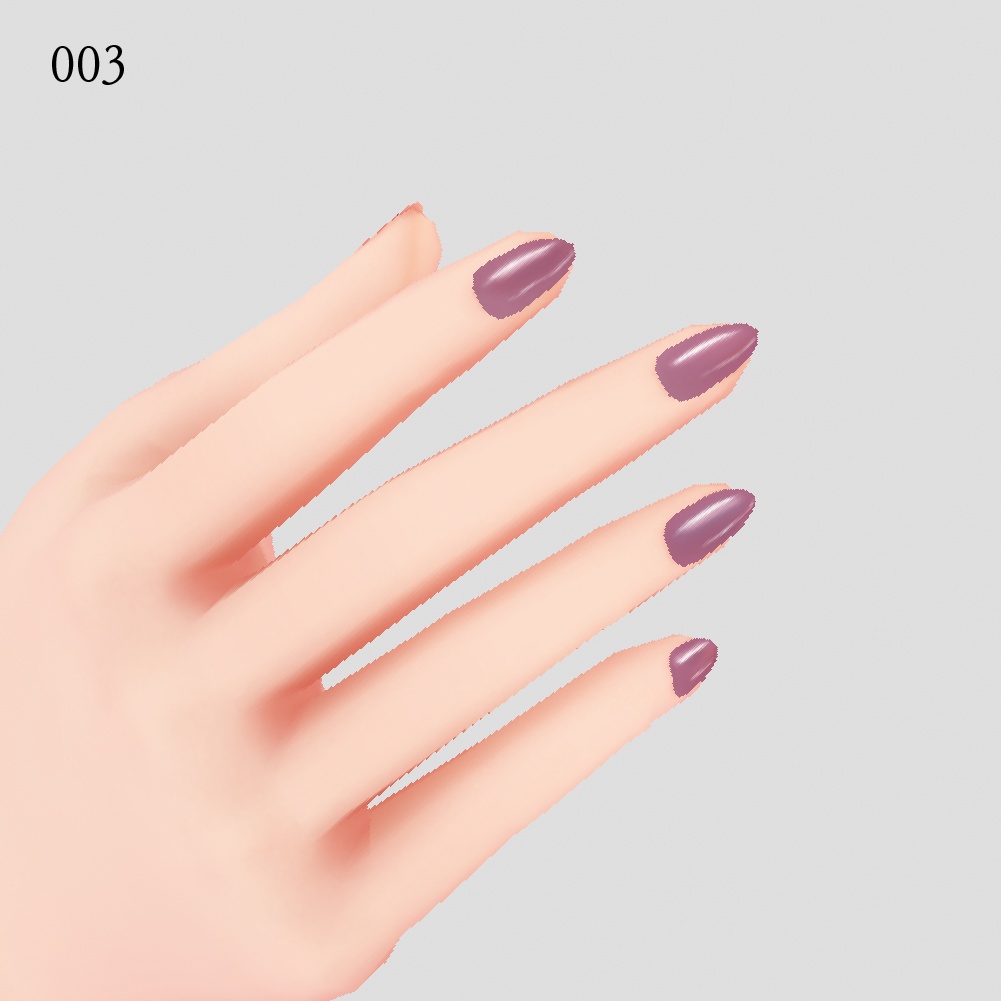 【vroid用】ネイル3色