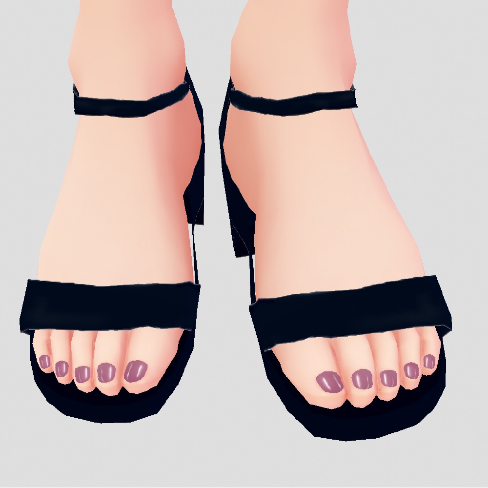 【vroid用】ネイル3色