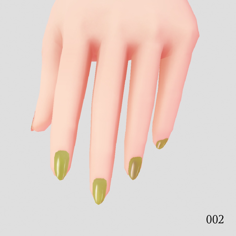 【vroid用】ネイル3色