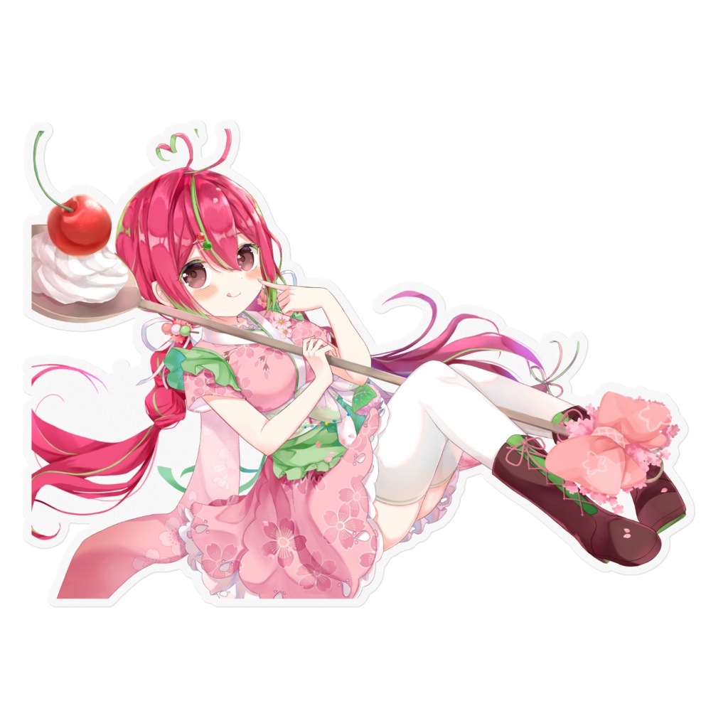 【誕生日記念】白玉あんこのクリアステッカー