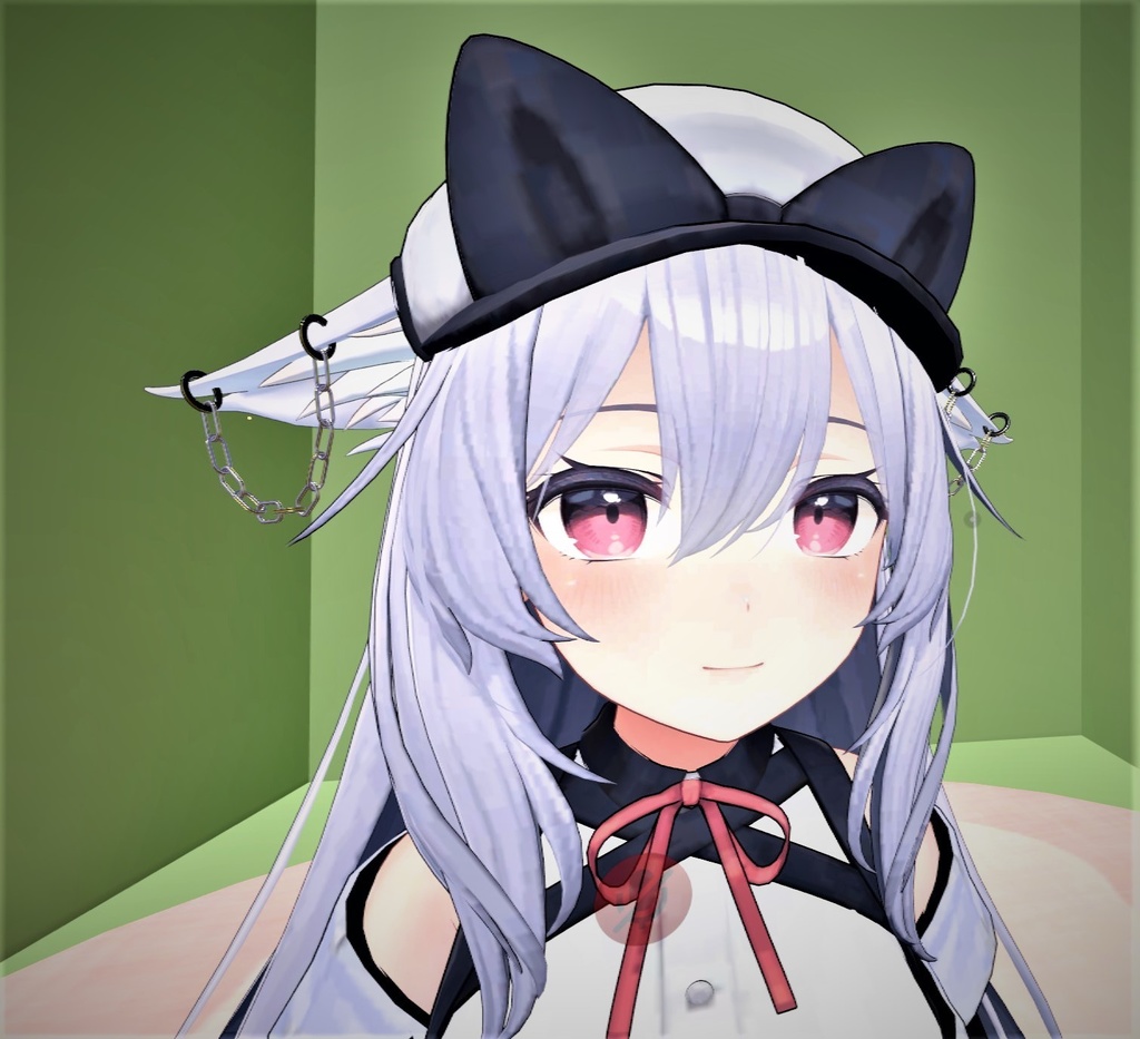 【VRChat想定】鎖 ピアス 【Chain earrings】