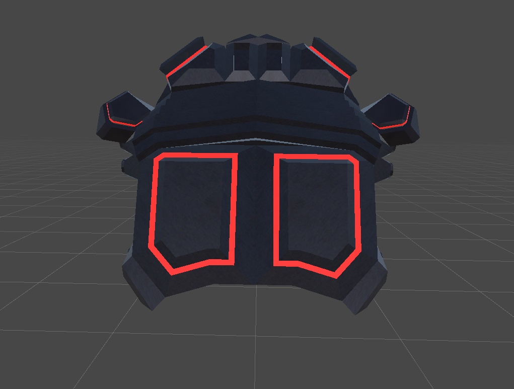 【VRChat想定】強化ヘルメット