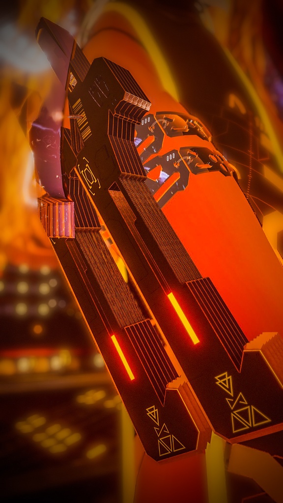 【3Dモデル】CFA-A-2(サイバー鉄扇)