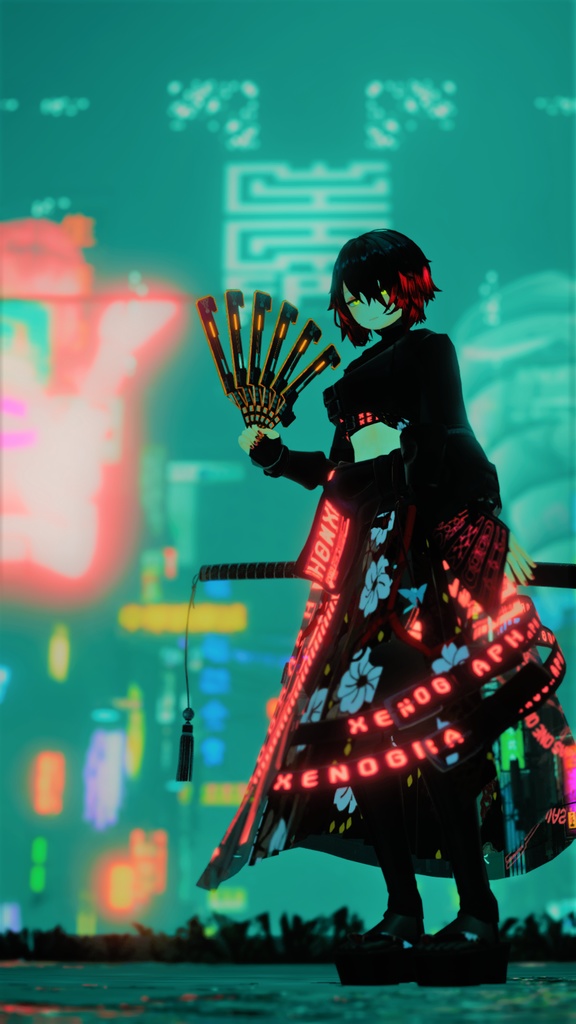 【3Dモデル】CFA-A-2(サイバー鉄扇)