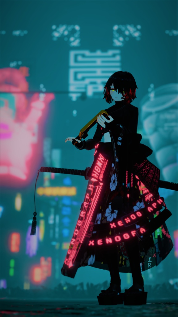 【3Dモデル】CFA-A-2(サイバー鉄扇)